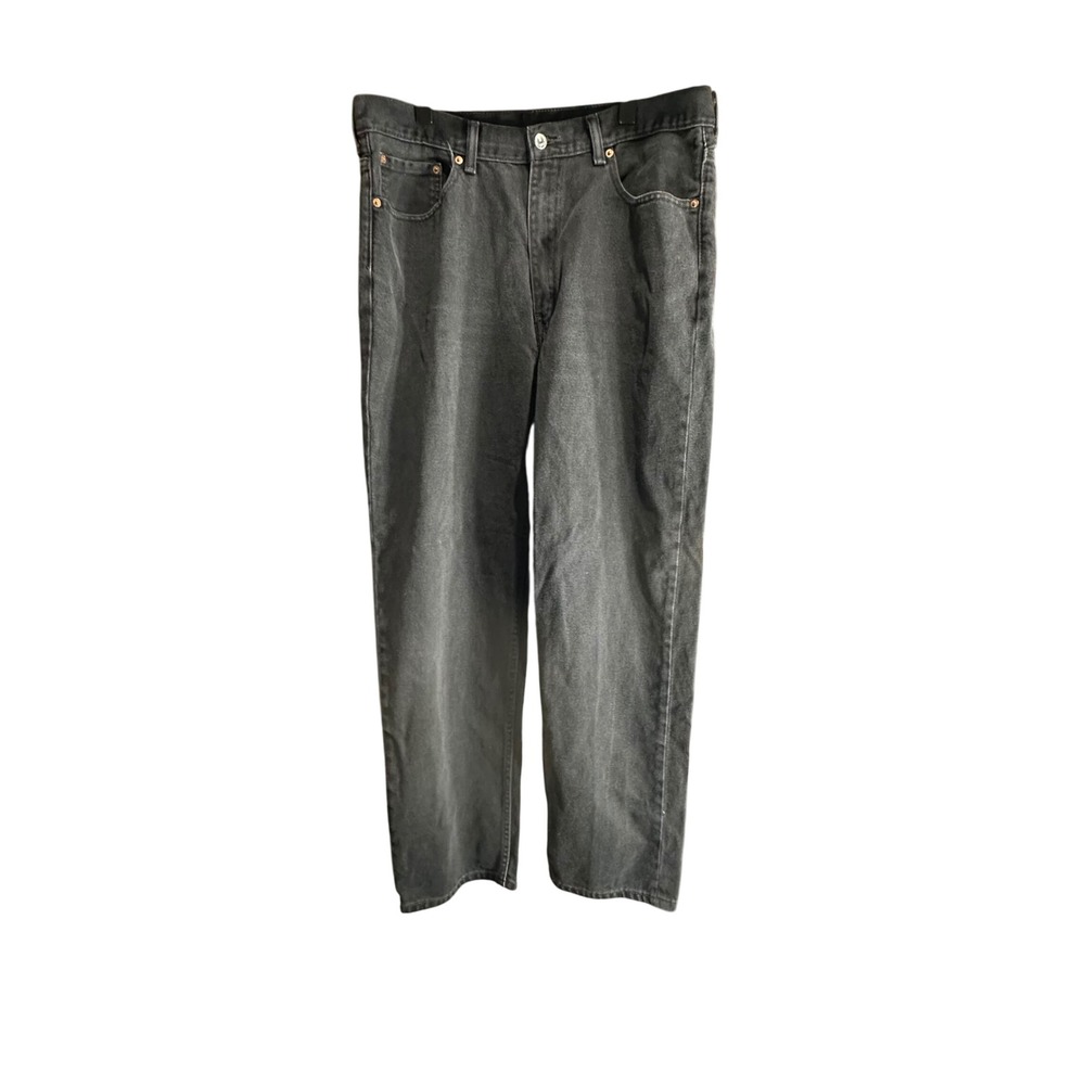 Levi Strauss Co 550 Jeans W38 L34 Mens Black Wash Relaxed Fit Denim
